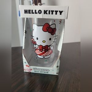 Hello Kitty Christmas Holiday Glass